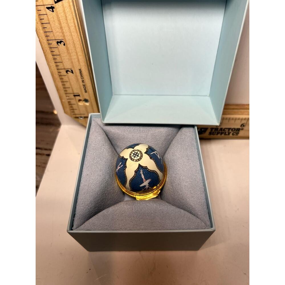 Halcyon Days Bolshoi Ballet Enamel Egg Box Collectible Gift w/ Original Box